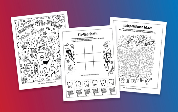 4th of July activity sheets