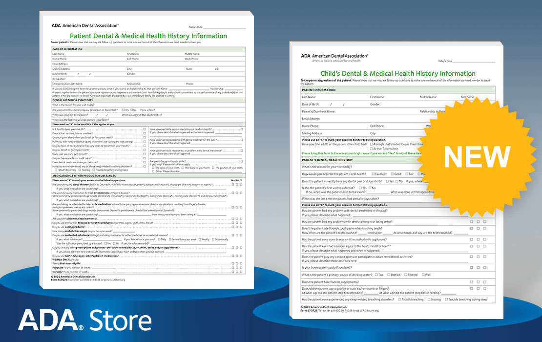 Health history forms