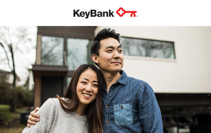 Couple in front of a house — KeyBank 