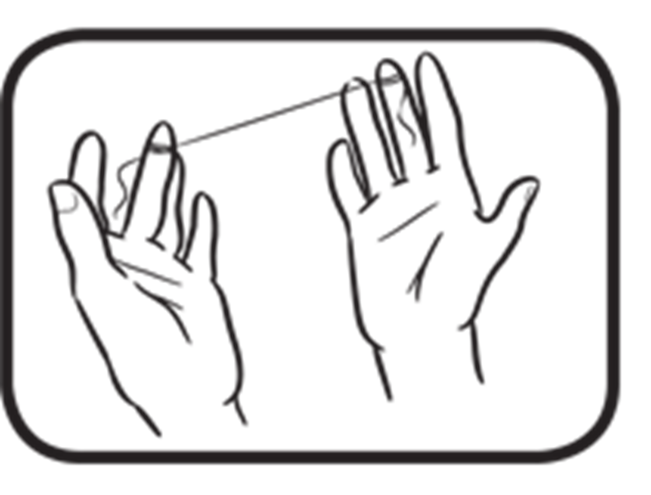 An illustration depicting step 1 of flossing teeth.