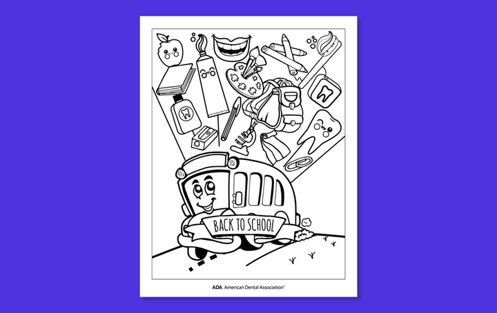 Back to School - School Bus Coloring