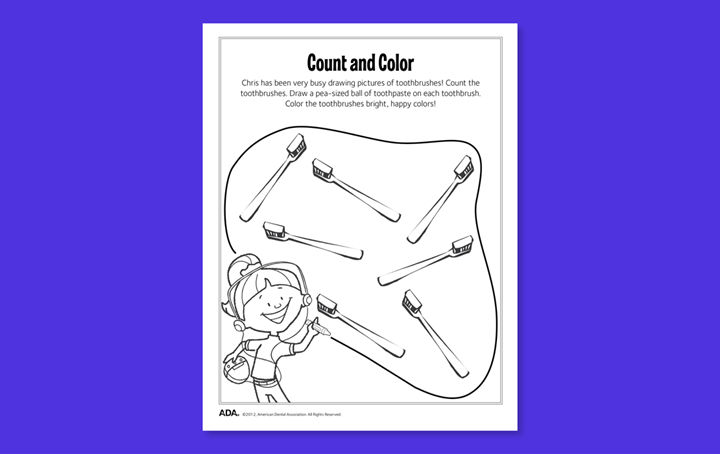 Color and Count Worksheet