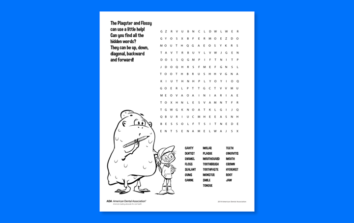 Defeat Monster Mouth - Word Search
