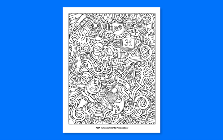 Halloween Coloring Sheet 1