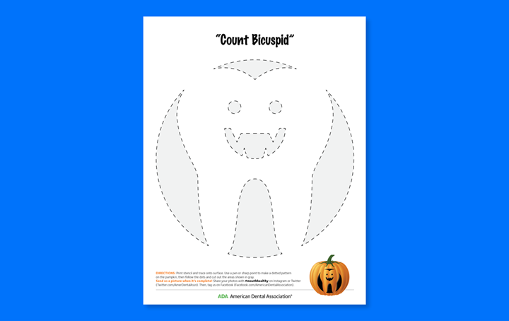 Halloween Stencil Bicuspid
