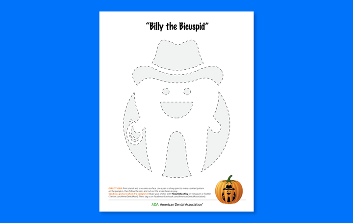 Halloween Stencil Cowboy