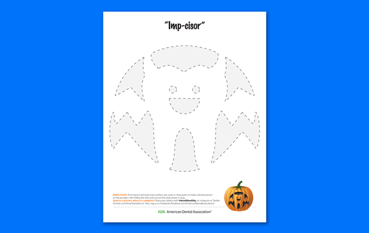 Stencil Halloween Devil