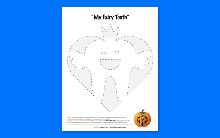 Halloween Stencil Toothfairy