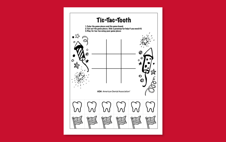 Happy Fourth of July Tic Tac Tooth