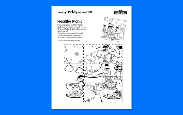National Nutrition Month - Sesame Street Healthy Picnic