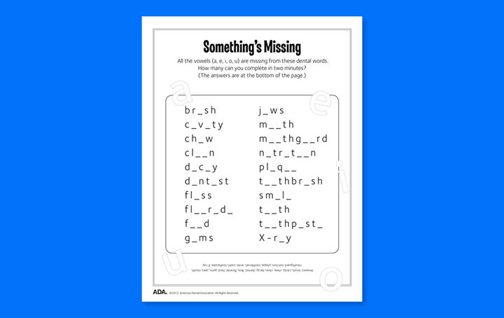 Something's missing quiz
