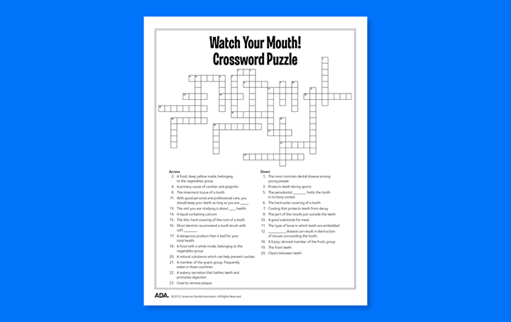 Crossword puzzle