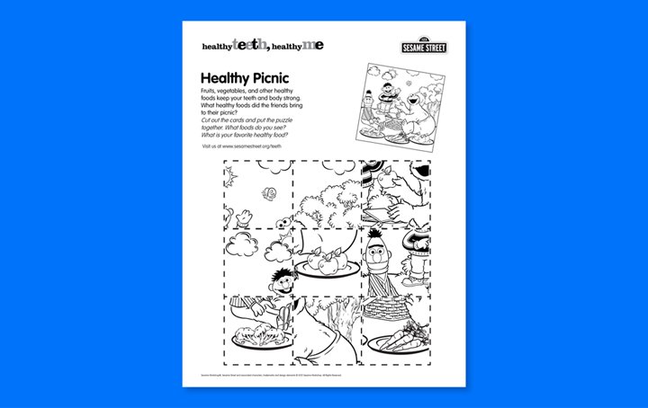 Healthy picnic puzzle