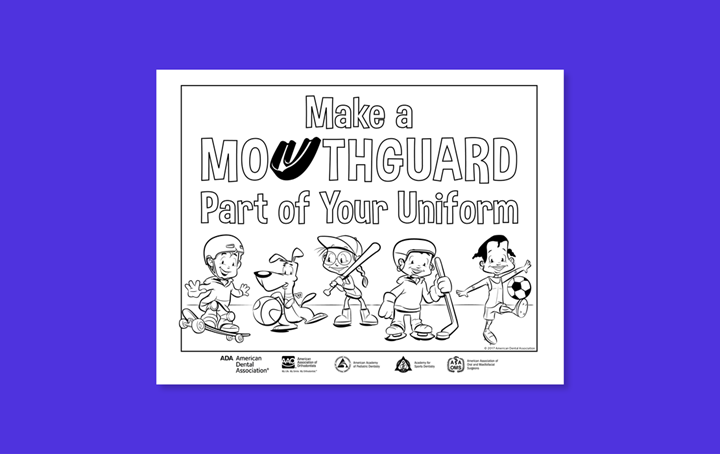 Sports Safety - Mouthguard Poster Kids