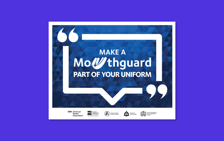 Sports Safety - Mouthguard Poster Teens
