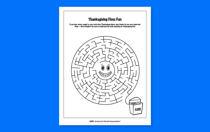 Thanksgiving Floss Maze