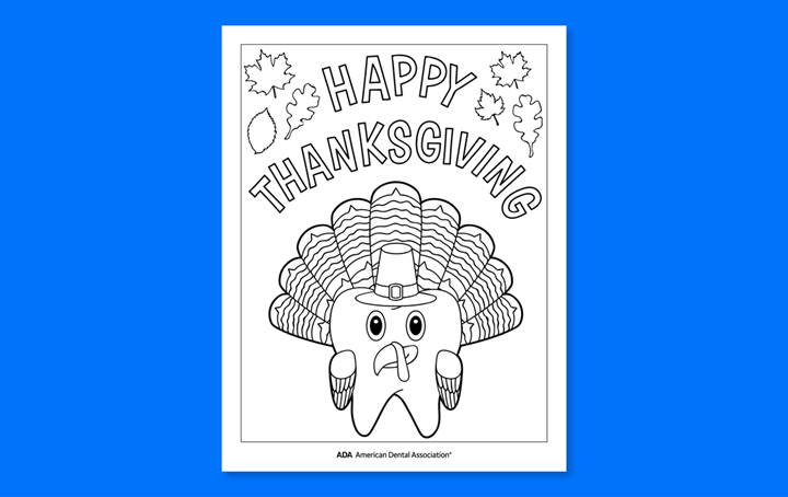 Happy Thanksgiving Coloring Sheet