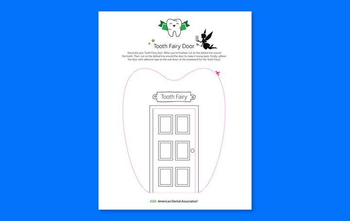 ADA Tooth Fairy Door Blank
