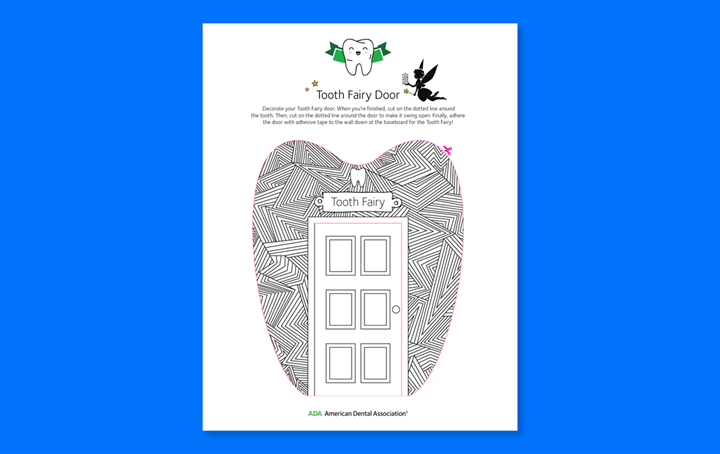 ADA Tooth Fairy Door Geometric