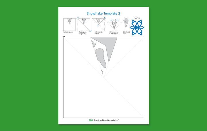 Image of snowflake activity sheet