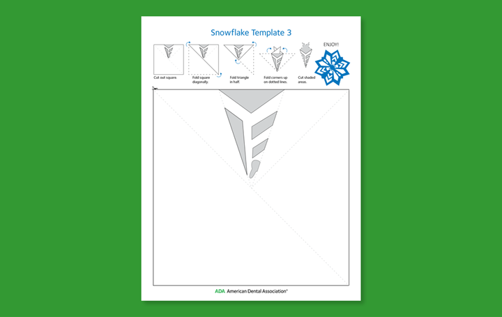 Image of snowflake activity sheet