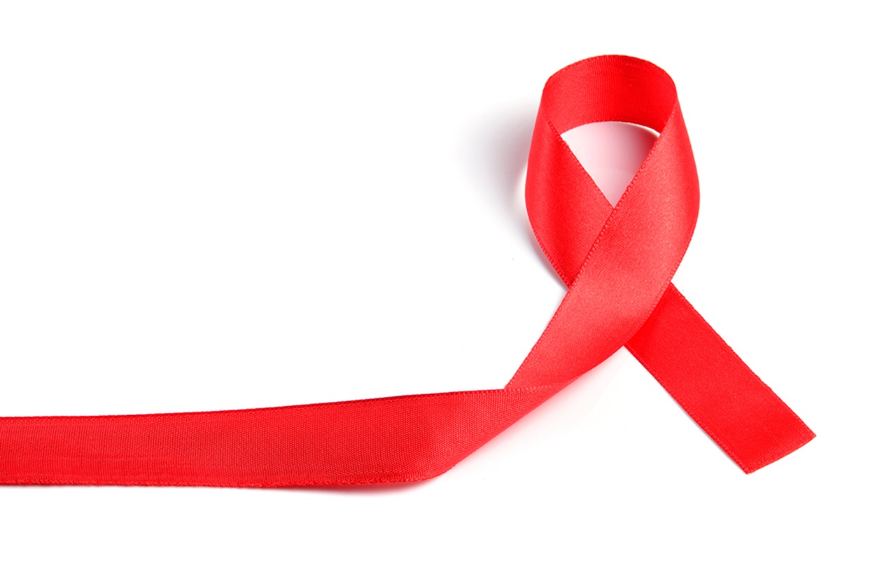 Mouth Healthy AIDS red ribbon