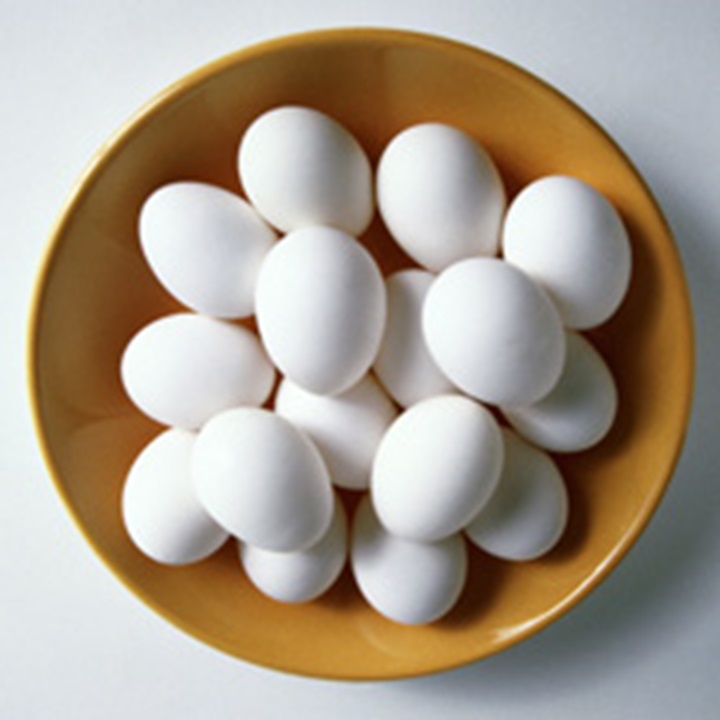 Eggs in a bowl.