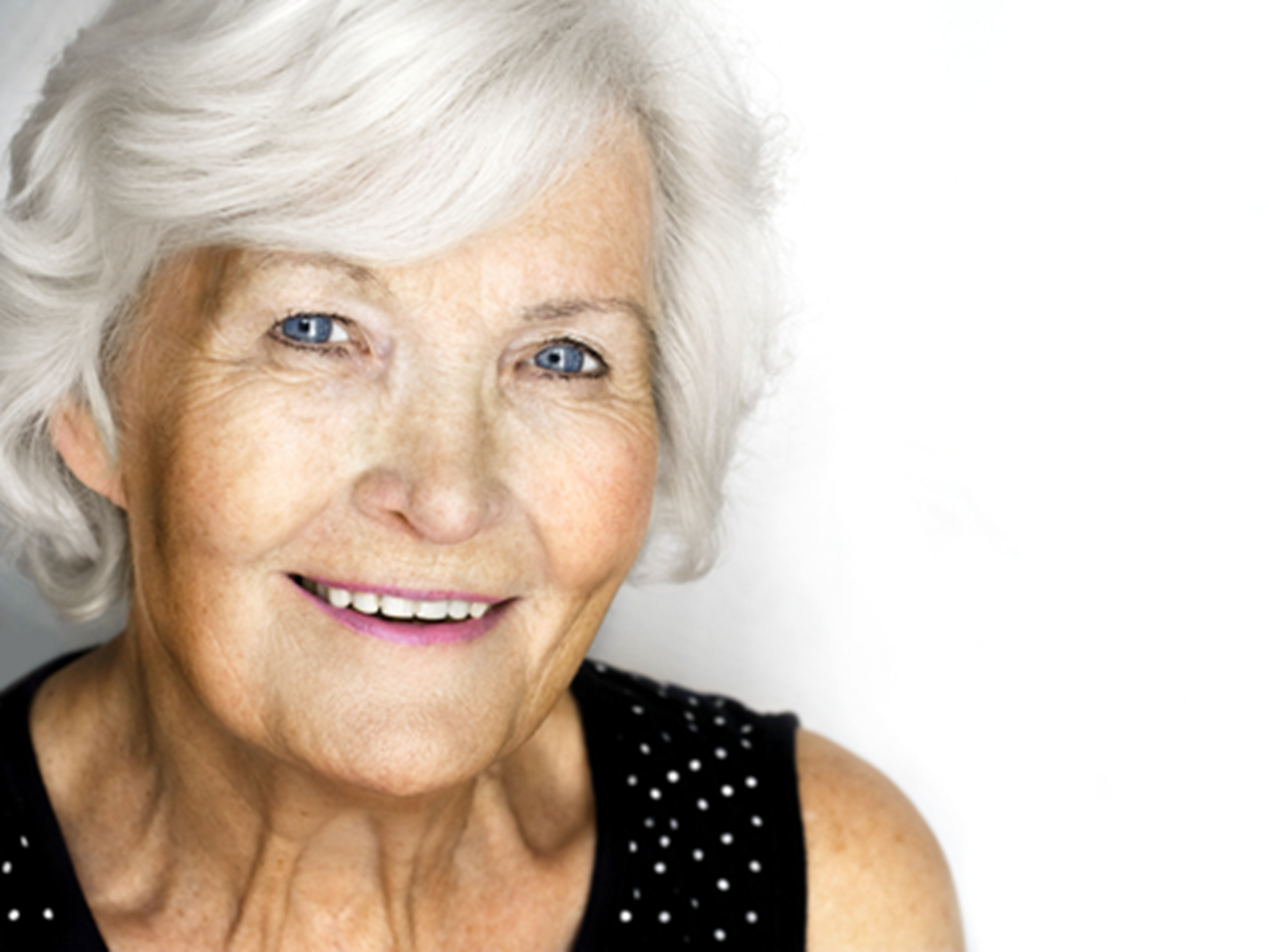 Older Lady with Gum Disease